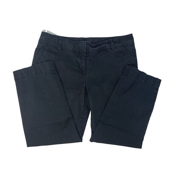 Ann Taylor Pants - ANNE TAYLOR LOFT Black Cotton Blend  Narrow Leg Women's Capri Pants Size 4‎